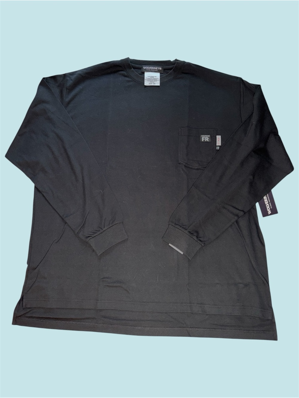 Wolverine FR Men's Black Long Sleeve Pocket Shirt Pair